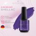 SHAYENNE Made in Germany Shellac Gel Nail Polish 15 ml for UV LED Lamp | 176 Epic Violet Purple | Gel Nail Polish for UV Nail Lamp | LED Nail Polish Gel Polish Nail Gel - Buy Online on GoSupps.com