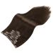 Moresoo Clip In Extensions - Dark Brown Remy Hair 40cm 120g 7 Pieces - Real Human Hair Clip Extensions #4 - Buy Online on GoSupps.com