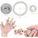 Roinaaid Hedgehog Ball Set - 2 Metal Acupressure Rings & 5 Magnetic Bracelets for Stress Relief & Massage - International Shipping Available - Buy Online on GoSupps.com