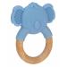 Nuby Teething Ring Set - Beech Wood & Silicone Koala - 3m+ Blue | Pack of 2 - Buy Online on GoSupps.com