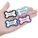 Personalized Bone Shaped Pet ID Tag for Dogs and Cats | Engraved Collar Pendant | Custom Engrave Name & Number | Cat & Dog Supplies | Gift for Pets |Black - Buy Online on GoSupps.com