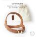 Muki & Co Adjustable Double Dog Dishes - Safe & Comfortable for XS Small & Medium Dogs - Brown (Size XS: 33-37 cm) - Buy Online on GoSupps.com