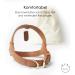 Muki & Co Double Dog Dishes - Adjustable & Comfortable for Small Dogs | Safe Brown Color Size S (38-45 cm) - Buy Online on GoSupps.com