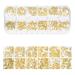 WEILUSI 3D Nail Art Steel Studs Summer Metal Charms - Ocean Mix Shapes Gold Studs for Women DIY Manicure Decor 1Box - Buy Online on GoSupps.com