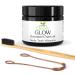 Clearly Glow Teeth Whitening Kit (4 Piece) |Pure food grade Activated Charcoal Powder + Bamboo Ultra Soft Toothbrush + Copper Tongue Cleaner + Eco Friendly Gift Bag
