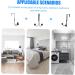 2pcs Double Hook Towel Rack Coat Hangers Over Door Hangers Hooks Door Hook Coat Hook Wardrobe 14x9cm Black - Buy Online on GoSupps.com