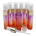 Kesell 10ml Spray Bottles Small Travel Bottles Mini Purple-orange Gradient Perfume Atomizer Sprayer Bottle Portable Refillable Glass Bottle Fine Mist Bottles for Travel Party Makeup Tool (7 Pack)