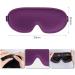 3D Contoured Light Blocking Sleep Eye Mask for Women and Men - Soft & Comfortable - Purple - Buy Online on GoSupps.com