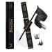 Mayhug Bond and Seal Lash Glue Waterproof Lash Bond and Seal 10ml Cluster Lashes Glue Bond and Seal Super Strong 2 in 1 Bond and Seal Eyelash Glue for 72 Hours(Black) Bond&Seal