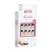 Buy KISS Salon Acrylic French Press-On Nails - Dark Black Coffin Shape with Glue & Accessories | 28 Nails - Buy Online on GoSupps.com