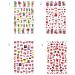 4Sheets Easy To Use Fruit Nail Art 3D Self-Adhesive Design Sticker Nail Stickers Decoration - Buy Online on GoSupps.com