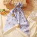 Lureme Bowknot Hair Scrunchies Silk Satin Scarf Hair Ties - Floral & Leopard Pattern Ponytail Holder for Women | Accessories Ropes (hb000003-2) - Buy Online on GoSupps.com