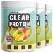 Clear protein vegan 1080g tropical fruits incredibly delicious & refreshing protein drink vegan clear whey protein/iso clear alternative with high-quality peas protein hydrolysate 56% protein tropical fruits 360 g (3 Pack)