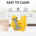 Waterproof Dog Raincoat with Hood for Small Medium Dogs - Yellow, Size Medium (Chest 24) - Reflective Strap, Storage Pocket, Harness Hole - Buy Online on GoSupps.com