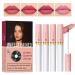 4 Colors Matte Cigarette Lipstick Set Lip Tint Stain Tube Liquid Lipstick Waterproof Cigarette Lip Tint Stain Waterproof Labiales Mate Lip Stain Long Lasting (SET1)