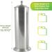 LDR Industries Ashton Free Standing Toilet Paper Holder Canister - Brushed Nickel - Buy Online on GoSupps.com