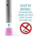 Top Glides Universal Walker Replacement Legs with Rubber Tips (Pink) - Upgrade Your Walker Today! - Buy Online on GoSupps.com