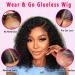 Domiso Deep Wave Bob Wig 12 Inch - Glueless Human Hair Lace Wig for Black Women - Buy Online on GoSupps.com