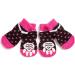 Harfkoko Pet Heroic Anti-Slip Knit Socks for Dogs & Cats | Rubber Reinforced Paw Protectors | Indoor Wear for Small, Medium & Large Pets | Dot Pink - Buy Online on GoSupps.com