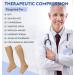 KEKING Zipper Compression Socks | Open Toe 20-30mmHg for Men & Women | Knee High Firm Support for Wide Calf - Varicose Veins DVT Edema - Beige XXL - Buy Online on GoSupps.com