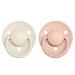 BIBS De Lux Collection Baby Pacifiers - BPA-Free and Made in Denmark | Set of 2 Ivory/Blush Soothers | Size 0-6 Months - Buy Online on GoSupps.com