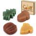Fall Bar Soap Gift Set Mini Handmade Decorative Scented Soaps with Natural Ingredients & Essential Oil Leaves Acorn Pumpkin Shaped Soaps Pumpkin Spice Cinnamon Scents for Autumn Pampering Present