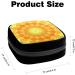 GIAPB Period Bag | Sanitary Napkin Storage & Makeup Pouch | Abstract Circular Flower Art | Color62 - Buy Online on GoSupps.com