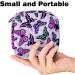 Sanitary Napkin Storage Bag - Menstrual Cup Pouch | Zipper Tampons Holder for Purse | First Period Kit for Teen Girls | Purple Butterflies Pattern | Women's Sanitary Pad Organizer - Buy Online on GoSupps.com