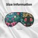 Hojas Tropicales Y Flores Print Double-Sided Eye Mask Soft and Light Blocking for Enhancing Sleep Quality - Buy Online on GoSupps.com