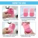 Facial Ice Roller & Mold Set | V-Shaped Design | Food-Grade Silicone | Reusable Face Massage Tool | Beauty Gift for Women - Pink - Buy Online on GoSupps.com