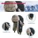 100% Rabbit Fur Winter Trapper Hat in Grey for Men & Women - Medium-Large - Buy Online on GoSupps.com