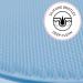 S&T INC. Silicone Body Scrubber and Shower Brush - Gentle Exfoliating Soft Bristle Brush - 3.5x4.5 Inch - Blue - 1 Pack - Buy Online on GoSupps.com