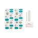 Sally Hansen Salon Effects Super Shine Nail Strips - Into The Blue | No UV Light Long-Lasting & Non-Damaging | Shop Internationally - Buy Online on GoSupps.com