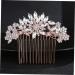 FRCOLOR 1pc Wedding Combs pearl comb barrette hair accessories for women wedding Crystal hair comb Wedding Hair Accessories bridal hair combs wedding headpiece bride rhinestones rose gold - Buy Online on GoSupps.com