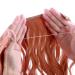Silk-Co Light Orange 50cm Hair Extensions with Rubber Band - Adjustable Invisible Corrugated Synthetic Hair for Women - Buy Online on GoSupps.com