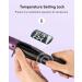 Conical Curling Wand 3/4-1 1/4 Ceramic Curling Iron | Clamp-Free, Digital Controls, 9 Heat Settings | Black/Purple - Buy Online on GoSupps.com