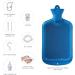 Best Colon Cleanse Enema Bag - BPA Free 2 Quart Hot Water Bottle Coffee & Shower Enema Kit for Adults - Blue - Buy Online on GoSupps.com