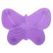 HAPINARY 1pc Silicone Scrub Pad Hair Brush Cleaner Cleaning Tool Beauty Brush Cleaning Mat Make up Cosmetic Brush Cleaning Mat Purple Makeup Brush Silica Gel Cleaning Board 23X17cm Purple