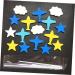 Warmhm 48 Pcs Decor Top Hat Cupcakes Plane Cake Toppers Cloud Cupcake Toppers The Clouds Insert Card Baby As Shownx3pcs mediumx3pcs - Buy Online on GoSupps.com