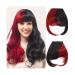 Bangs Synthetic Bangs Hair Clip In Extensions Natural Fringe Bangs Clip In Front Neat Flat Bang Short Straight Hair Bangs Bangs Hair Clip(SW65-05) 10inches SW65-05