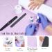 SAVILAND Coffin Gel X Nail Kit - 4 in 1 Nail Glue Gel 500 Clear Medium Tips UV LED Lamp | DIY Nail Art & Strengthener | Perfect Salon-At-Home Gift - Buy Online on GoSupps.com