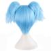 MapofBeauty 12/30cm Short Straight Men's Braids Wig - Azure Blue | International Shipping Available - Buy Online on GoSupps.com