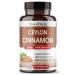 Viva Doria Ceylon Cinnamon, 120 Veggie Capsules, 1500mg Per Serving, Gelatin Free, Made from Organic True Ceylon Cinnamon, 120 Vegetable Capsules