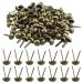 200 Pieces Round Paper Fasteners 8 x 15 mm Metal Plated Round Paper Brads Fasteners Plated Scrapbooking Brads for Art Crafting School Project Decorative Scrapbooking DIY Supplies (200PCS  Bronze) 200PCS Bronze