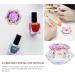 Lurrose Nail Art Dappen Dish Octagon Cup Nail Crystal Bowl Dapping Dish Glass Cup Nails Pen Holder with Lid for Acrylic Liquid Powder Manicure Pedicure Pink - Buy Online on GoSupps.com