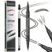 Crayon Sourcil Crayon Sourcil Waterproof Double Extr mit avec Micro-Fourchette et Pinceau Pr cis Crayon Sourcils - Pour des sourcils naturels et d finis-Dur e de la journ e- 04 Noir Marron 04# Noir Marron