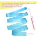50 Piece Rainbow Dance Ribbon Set - 78.7 Inch Gymnastics Streamers for Kids Dancing & Talent Shows - Mixed Color Twirling Wands for Rhythmic Artistic Performance - Buy Online on GoSupps.com