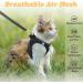 Escape Proof Cat Harness and Leash for Walking - Adjustable Reflective Mesh Vest for Comfort Fit - XS Black - Buy Online on GoSupps.com
