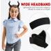 Healeved Halloween Headbands - Black Devil Horns Hairbands Non-Slip Vintage Halloween Ox Horn Hair Hoop for Kids Halloween Party Cosplay Photo Prop - Halloween Headwear - Buy Online on GoSupps.com