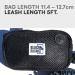 Black Rhino - Premium Hands Free Dog Leash for Running Walking Jogging & Hiking - Adjustable Length Dual Handle Bungee Leash Medium Large Dogs Neoprene Padded Handles - Running Pouch Included Aqua 4 Feet Gray/Aqua - Buy Online on GoSupps.com